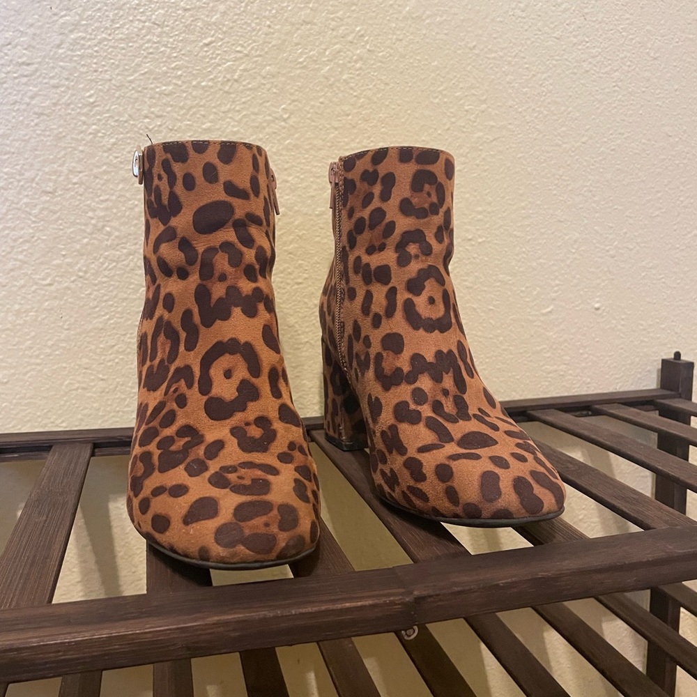 Leopard Print Booties
